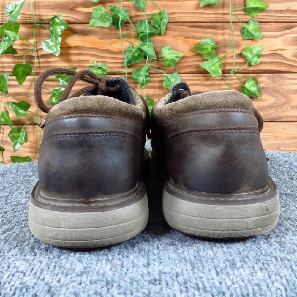 Merrell Black‎ Slate Mens Casual Oxford Shoes Size 8 Everyday Wear Brown Leather